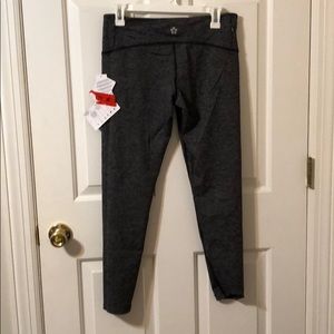 Grey and black leggings